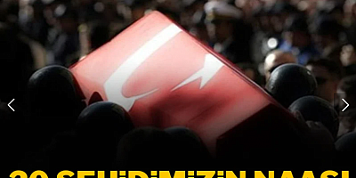 20 şehidimizin naaşı Türkiye'ye getirildi