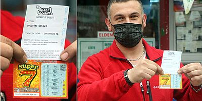 20 TL'ye aldığı 4 tane kazı-kazandan 200 bin TL kazandı