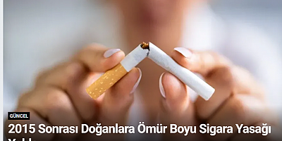 2015 Sonrası Doğanlara Ömür Boyu Sigara Yasağı Yolda