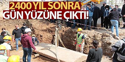 2400 yıl sonra lahit mezar gün yüzüne çıktı!