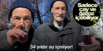 34 yıldır su içemeyen yaşlı adam: 