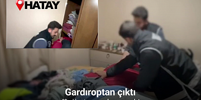 40 yıl hapis cezasıyla aranıyordu, gardıroptan çıktı