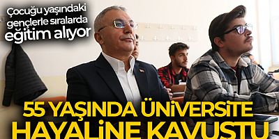 55 yaşında üniversite hayaline kavuştu