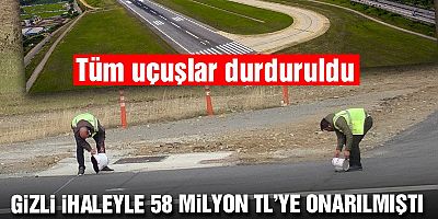 58 milyon lira çatlaktan aktı gitti, Trabzon Havalimanı yine kapatıldı