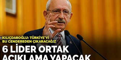 6 lider şubat ayında ortak açıklama yapacağız