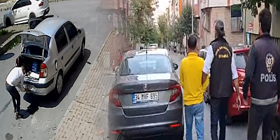 73 yaşında oto hırsızlığından tutuklandı; Merdivenleri polis yardımıyla indi