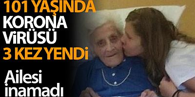 9 ayda 3 kez korona olan 101 yaşındaki kadın taburcu oldu