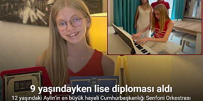 9 yaşında lise diploması aldı