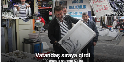 900 gramlık palamut 50 lira: Vatandaş sıraya girdi