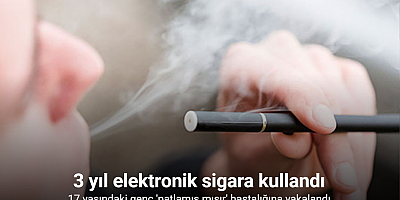 ABD'de 3 yıl elektronik sigara kullanan genç, 