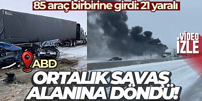 ABD'de 85 araç birbirine girdi: 21 yaralı