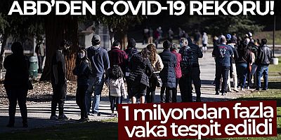 ABD'den Covid-19 rekoru: 1 milyon vaka tespit edildi