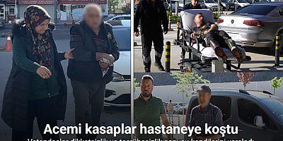 Acemi kasaplar hastaneye koştu!