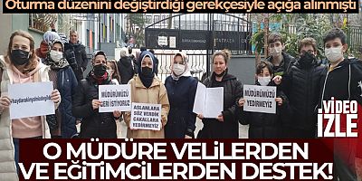 Açığa alınan o müdüre veliler ve eğitimcilerden destek