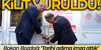 Adalet Bakanı Bozdağ, Diyarbakır Cezaevi'ne kilit vurdu