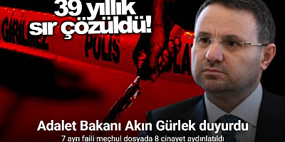 Adalet Bakanı Gürlek: 