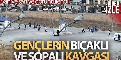 Adana'da 9 kişinin bıçaklı ve sopalı kavgası kameralara yansıdı