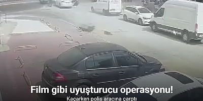 Adana’da film gibi uyuşturucu operasyonu: Kaçarken polis aracına çarptı