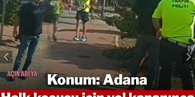 Adana'da halk koşusuna öfkelenen sürücü koşucuyu tartakladı