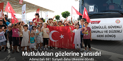 Adana’dan 691 Suriyeli daha ülkesine döndü