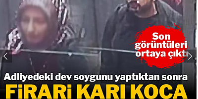 Adliyedeki dev soygunu yaptıktan sonra böyle kaçmışlar!