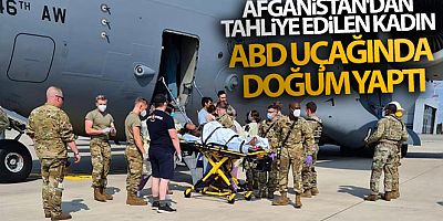 Afganistan'dan tahliye edilen kadın ABD uçağında doğum yaptı
