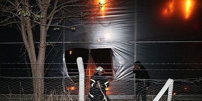 Afyonkarahisar’da domates serasında yangın