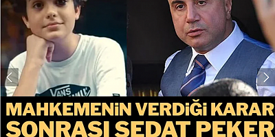 Ahmet Minguzzi davasında verilen karara Sedat Peker'den de sert tepki geldi