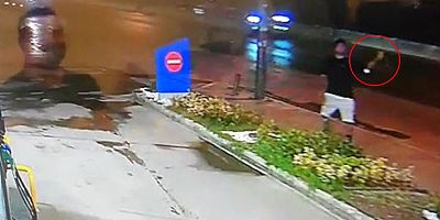 Akaryakıt istasyonuna atılan oyuncak el bombası paniğe neden oldu