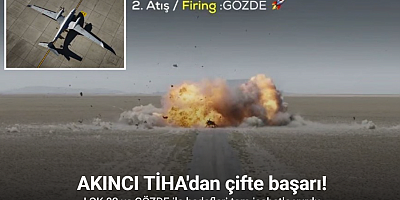 AKINCI TİHA, LGK-82 ve GÖZDE ile hedefleri tam isabetle vurdu