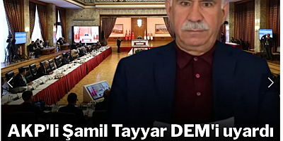 AKP'li Tayyar: İmralı tutanakları yayınlansa en büyük zararı DEM görür!