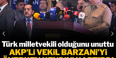 AKP'li vekil Barzani'yi överken kendini kaptırdı: 