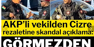 AKP’li vekilden Cizre rezaletine skandal açıklama