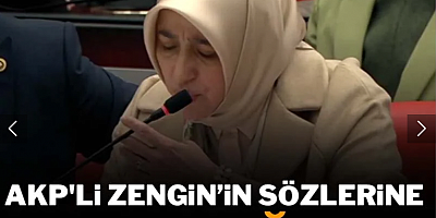 AKP'li Zengin’in sözlerine tepki yağıyor...