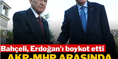 AKP-MHP arasında KKTC ve Öcalan çatlağı: Bahçeli, Erdoğan'ı boykot etti
