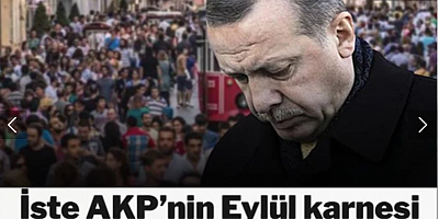 AKP'nin Eylül karnesi belli oldu! Yüzde 10'lara kadar düştü