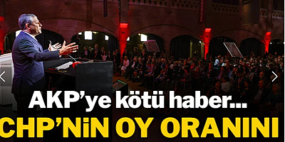 AKP'ye kötü haber... CHP'nin oy oranını ilan etti!