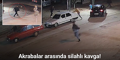 Akrabalar arasında silahlı kavga kamerada: Yeğenini vurdu, ardından kazara kendisini yaraladı