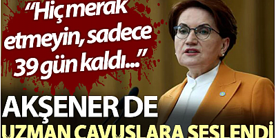 Akşener de uzman çavuşlara seslendi: Hiç merak etmeyin, sadece 39 gün kaldı...