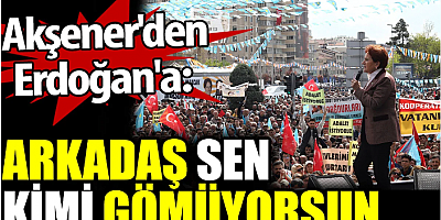 Akşener'den Erdoğan'a: Arkadaş sen kimi gömüyorsun