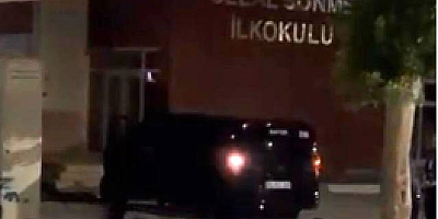 Aksu’da facianın eşiğinden dönüldü: Araç okul bahçesine sürüklendi