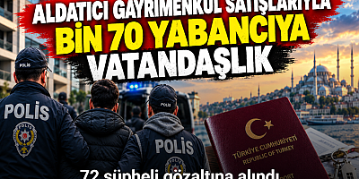 Aldatıcı gayrimenkul satışlarıyla bin 70 yabancıya vatandaşlık: 72 şüpheli gözaltında