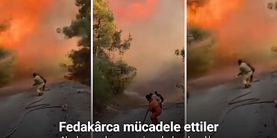 Alev kapanından son saniyeye kadar çıkmadılar