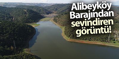 Alibeyköy Barajından sevindiren görüntü: Sular Moğlova Kemerine yaklaştı