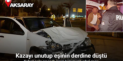 Alkol alıp kaza yaptı, her şeyi unuttu ama eşini unutmadı
