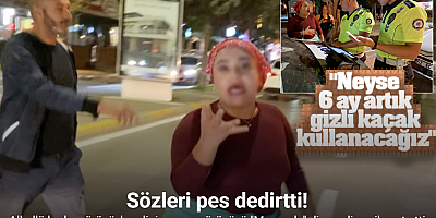 Alkollü kadın sürücü, kendini uyaran sürücüyü 