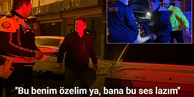 Alkollü yakalanan sürücü aracını öve öve bitiremedi