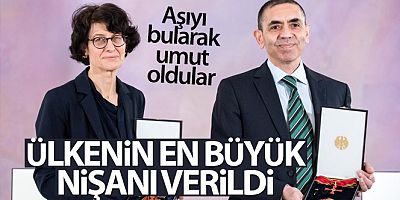 Almanya Cumhurbaşkanı'ndan, Uğur Şahin ve Özlem Türeci'ye Liyakat Nişanı