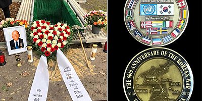 Almanya'da vefat eden Kore Gazisi Ermeni asıllı Minas Kaya, Türk bayrağıyla son yolculuğuna uğurlandı