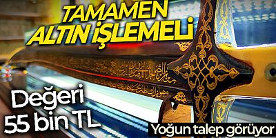 Altından kılıç yapıp yurt dışına satıyor